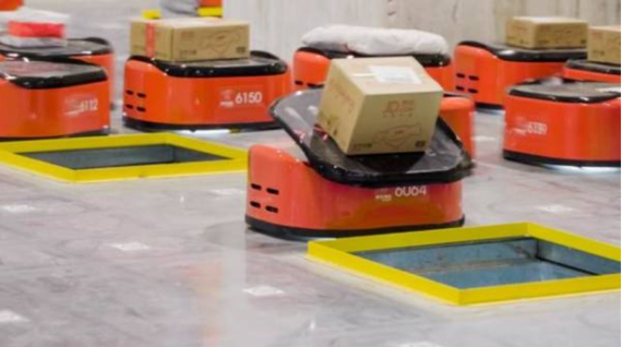 Sorting robots in JD's warehouse