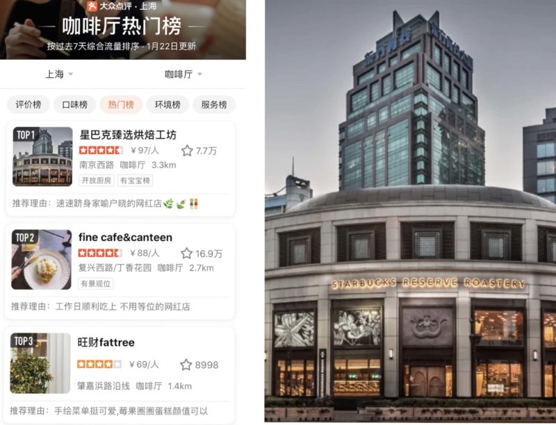Starbucks reserve roastery in Shanghai