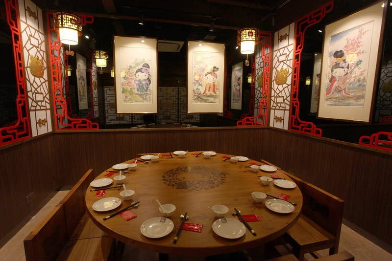 Cartoon branded restaurant in China