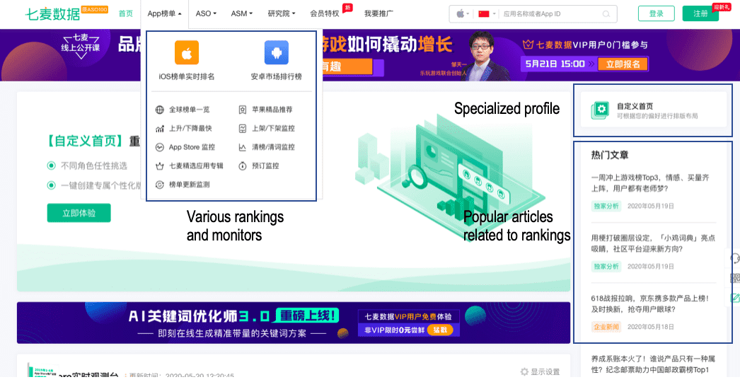 Qimai China market research tool