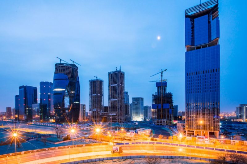 Beijing's financial district