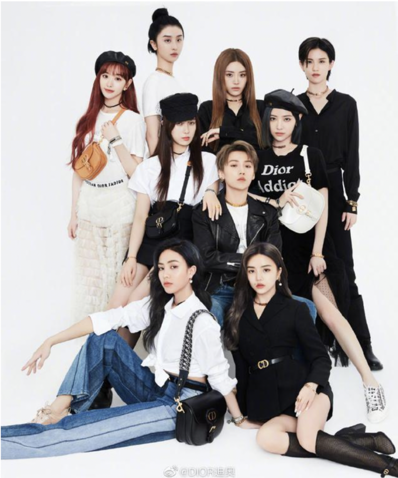 Dior invited the new group THE9 to promote BOBBY